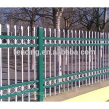 pvc coated or hot dipped galvanized palisade fencing